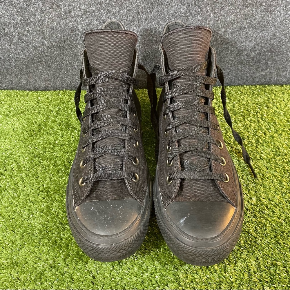 Converse Chuck Taylor All Star Men SZ 8 Women SZ 10 Mono-Black Hi Sneaker Canvas